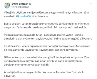 Emine Erdoğan'dan 'Anneler Günü' paylaşımı