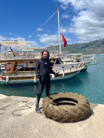Doğa harikası Çayağzı Sahili ile deniz dibi temizlendi; 45 ton atık çıktı / Ek fotoğraflar