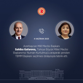 TBMM Başkanı Kurtulmuş, Azerbaycanlı mevkidaşı Gafarova ile görüştü