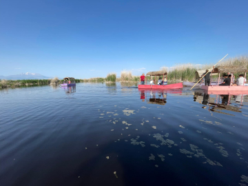 Sultan Sazlığı Milli Parkı'na bayramda ziyaretçi akını