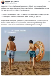 Ücretsiz halk plajı sayısı 19'a yükselecek