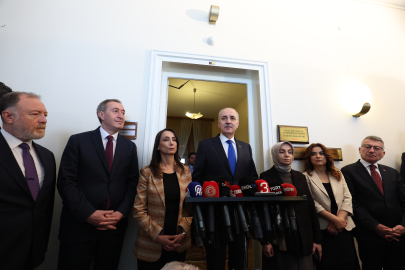 TBMM Başkanı Kurtulmuş, DEM Parti’yi ziyaret etti (2)