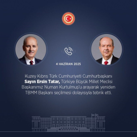 TBMM Başkanı Kurtulmuş, KKTC Cumhurbaşkanı Tatar ile görüştü