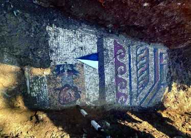 Altyapı çalışmasında 1500 yıllık mozaik bulundu