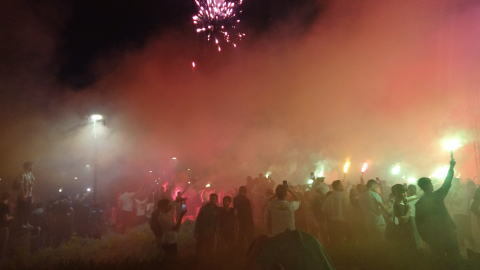 Bursaspor, 62’nci yılını meşalelerle kutladı
