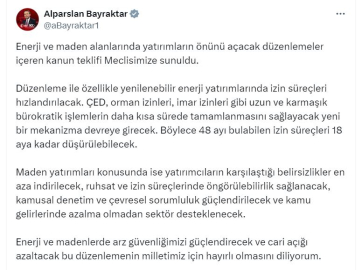 Enerji ve maden alanlarına yönelik düzenlemeler içeren kanun teklifi TBMM'de