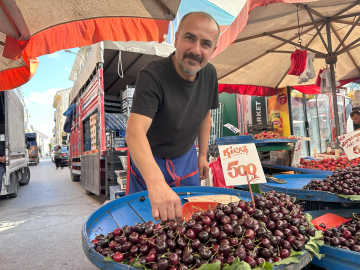 Zirai donun vurduğu kiraz, Eskişehir'de kilosu 500 liradan satışta