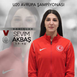U20 Avrupa Güreş Şampiyonası’nda Sevim Akbaş’tan gümüş madalya