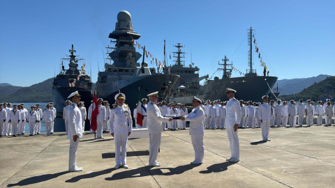Muğla- NATO Görev Gücü Komutası Türkiye'den İtalya'ya devredildi /Video eklendi