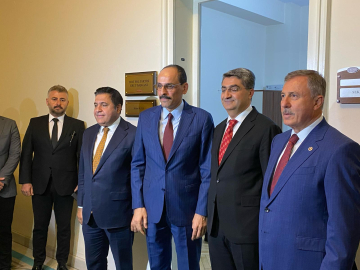 MİT Başkanı Kalın, TBMM'de İYİ Parti'yi ziyaret etti (3)