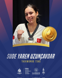 Sude Yaren Uzunçavdar’dan 2025 Dünya Üniversite Yaz Oyunları'nda altın madalya