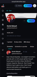 Bahçeli, Next Sosyal'e katıldı