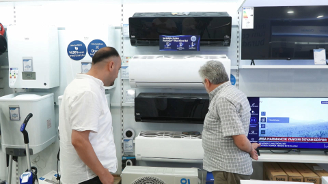 İstanbul- İstanbul’da etkili sıcakta klima satışları arttı, montaj ustaları yetişemiyor
