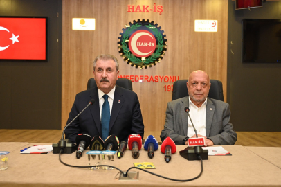 BBP Lideri Destici, HAK-İŞ Başkanı Arslan'ı ziyaret etti