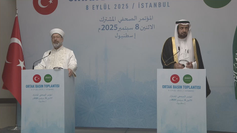 İstanbul - Diyanet İşleri Başkanı Erbaş Suudi Arabistan Hac ve Umre Bakanı Rabia'yla ortak basın toplantısı düzenledi