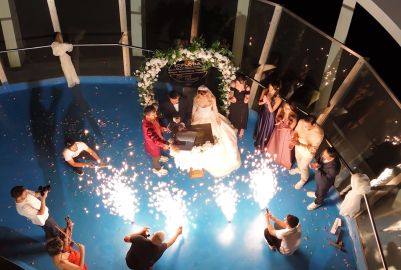 114 metrelik Expo Kulesi'nde ilk nikah