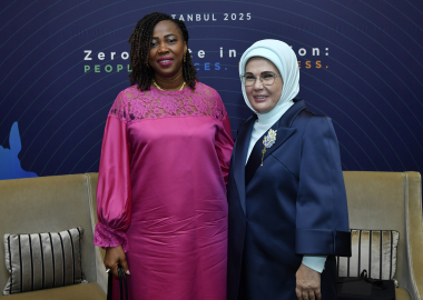 İstanbul - Emine Erdoğan, Sierra Leone Cumhurbaşkanı'nın eşi Fatima Maada Bio ile görüştü