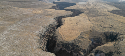 Kayseri -Kapadokya'nın giriş kapısındaki Avla Kanyonu, doğaseverlerin uğrak noktası oldu /Video eklendi