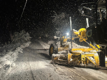 Kardan kapanan Ordu-Sivas kara yolu açıldı