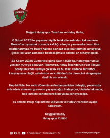 Hatayspor yuvaya dönüyor