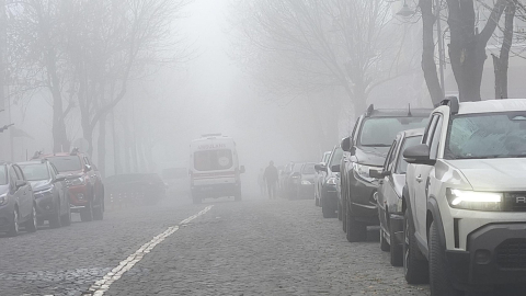 Erzurum ve Kars’ta sis etkili oldu; yolcu otobüsü ile TIR çarpıştı / Ek fotoğraflar