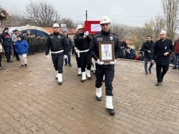 Şehit polis memuru, son yolculuğuna uğurlandı