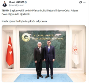MHP’li Adan, Bakan Kurum’u ziyaret etti